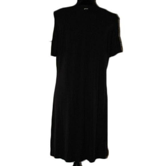 Calvin Klein Short-Sleeve Cold Shoulder Dress - Picture 4 of 5